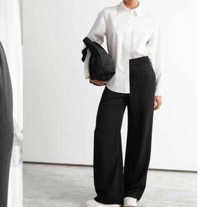 & Other Stories Wide Leg Elastic Waistband Pant 4